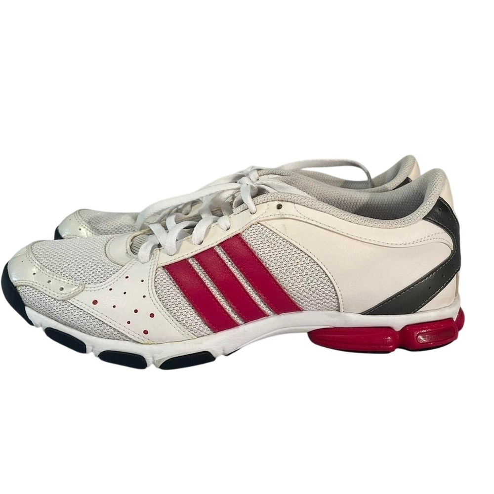 Adidas Running Shoes White Pink Low Top Athletic Sneakers U42438 Size 8.5